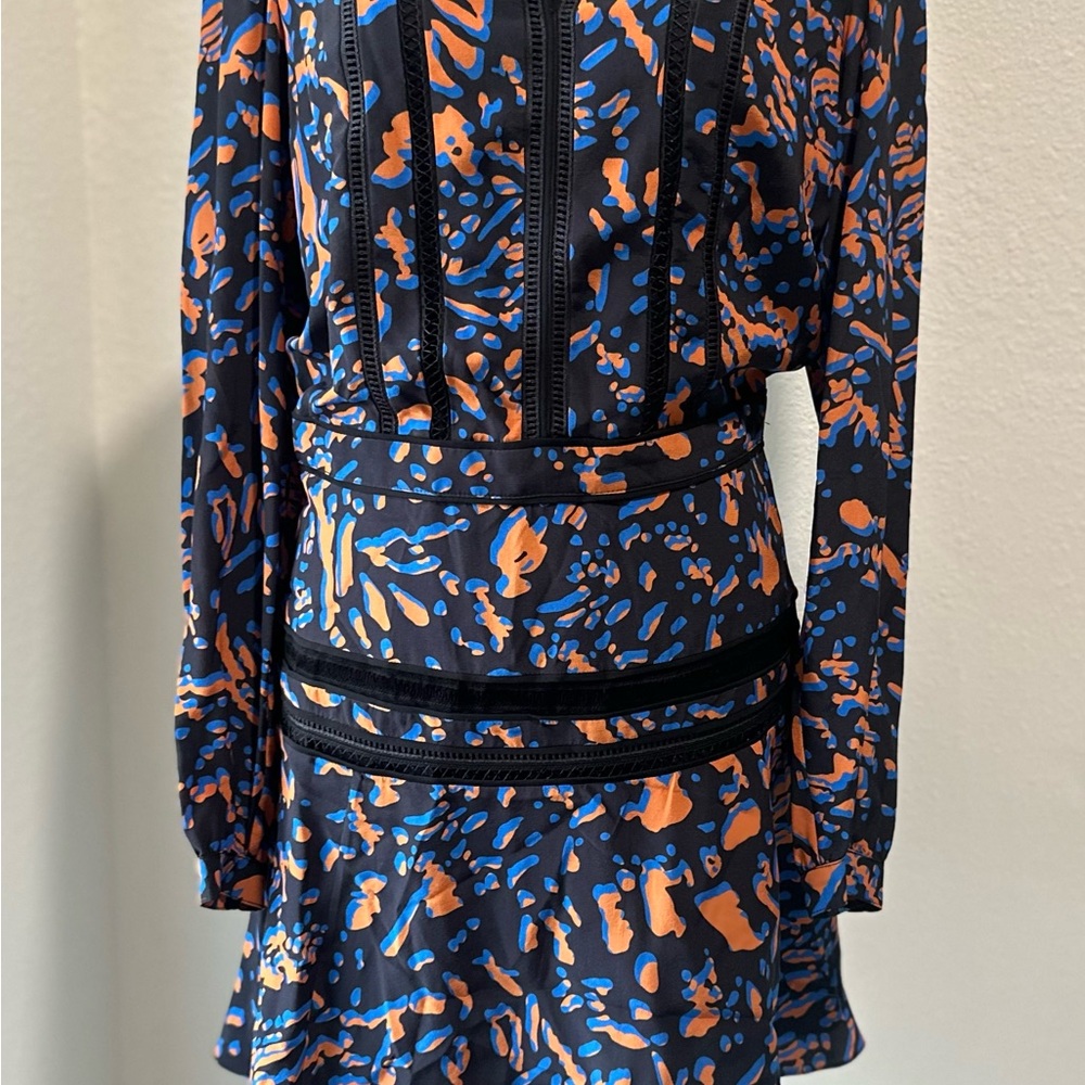 Veronica Beard Multicolor Long Sleeve Dress